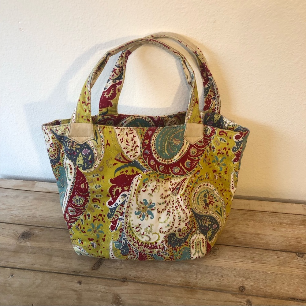 Womanswork Multicolored Paisley Tote